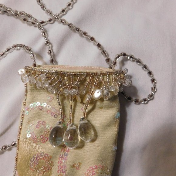 Beaded Sequin Bag Small Vintage - Picture 6 of 7